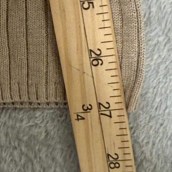 Evan Picone Plus Size 3X Tan Ribbed Mock Neck Sweater Long Sleeve Pullover - Picture 16 of 16